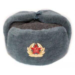 Colbacco Grigio Sovietico Originale Esercito Russo Ushanka. Taglie Varie.