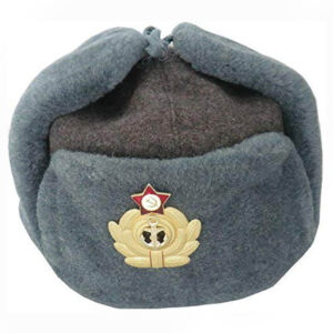 Colbacco Grigio Sovietico Originale Marina Russa Ushanka. Taglie Varie.