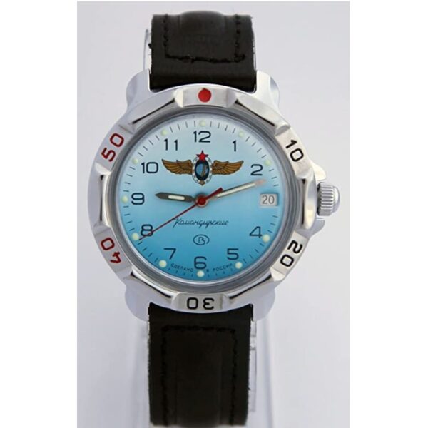 Vostok Komandirskie militare russo Commander Aviation orologio blu - immagine 4