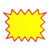 Set di 10 Cartelli/Cartellini per le Offerte 18,5 x 15 cm