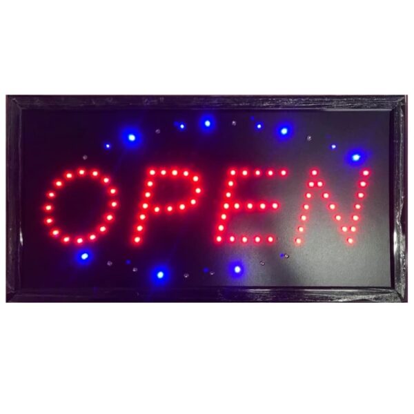 Insegna Luminosa Grande e con led luminosi e ben visibili 48 x 25 x 2,5 cm (Open)