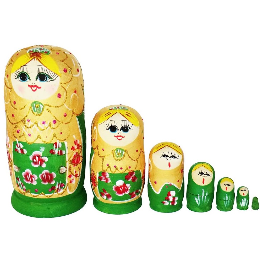 Matrioska 4 Pezzi in Legno Set da 4 Bambole Matriosca Coloratissime Originali dell’Ex URSS CCCP Matrioska 4 Pezzi in Legno Set da 4 Bambole Matriosca Coloratissime Originali dell’Ex URSS CCCP