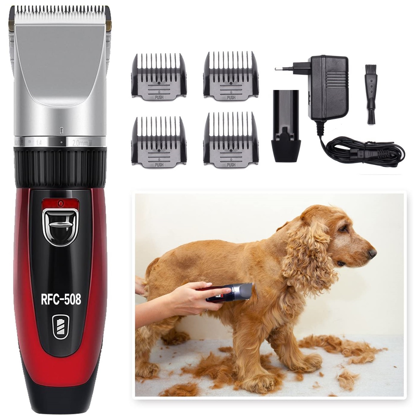 Tosatrice Cani Macchinetta Per Cani Tosatrice Gatti Rasoio Elettrico  Professionale Pet Grooming Set Tagliacapelli Per Le Piccole/Medie/Grandi  Cani