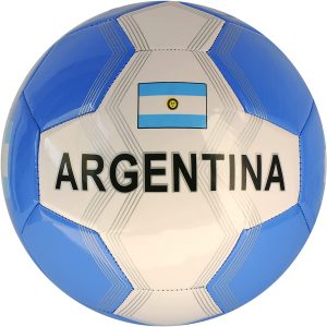 Pallone Da Calcio Argentina Con Bandiera argentina Taglia 5 Colore Bianco / Celeste
