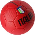 Pallone da Calcio Italia con Stemma della Federazione Italiana - Taglia 5 – Idea Regalo (Rosso)