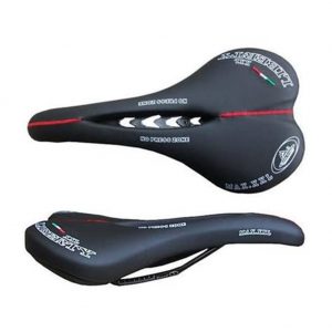 MONTEGRAPPA Sella Liberty con Scarico prostatico Ideale per Bicicletta Strada/Corsa - Scatto Fisso - Fixed/Nero