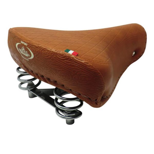 Sella MONTEGRAPPA Modello 1750 con Molle per Bici Graziella - Epoca- Colore Miele