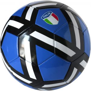 Pallone Da Calcio Da Allenamento o Partita Misura 5 Lucido (Colore azzurro)