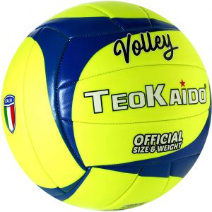 Pallone Da Volley / Beach Volley da Allenamento o Partita Taglia 5 (verde/azzurro)