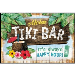 Nostalgic-Art Targa in Latta Tiki Bar - It's Always Happy Hour (30cm x 20cm) 22251