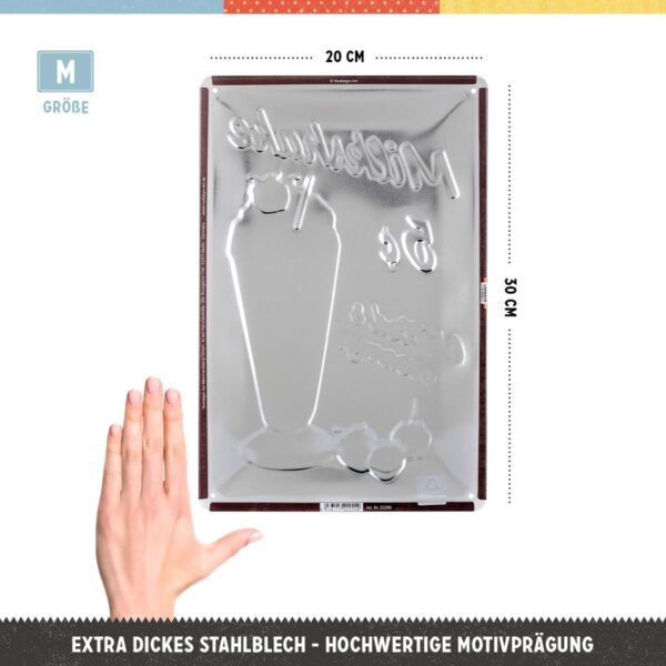Nostalgic-Art Targa Vintage USA – Milkshake – Idea Regalo per Amanti delle cene, in Metallo, Design Retro per Decorazione, 20 x 30 cm 22255 - immagine 2