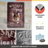 Nostalgic Art Targa Whiskey & Cigars, Acciaio, Multicolore, 30x20 cm 22257 - immagine 3
