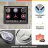 Nostalgic-Art Targa Vintage Mercedes-Benz – Logo Evolution – Idea regalo per amanti di accessori per auto, in metallo, Design retro, 30 x 40 cm 23251 - immagine 3