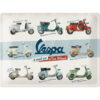 Nostalgic-Art Targa Vintage Vespa – Model Chart – Idea regalo per amanti degli scooter, in metallo, Design retro per decorazione, 30 x 40 cm 23258