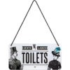 Nostalgic-Art Targa da Appendere Ladies & Gentlemen Toilets – Idea Regalo per i nostalgici, in Metallo, Decorazione con Design Vintage, 10 x 20 cm 28014