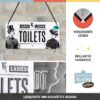Nostalgic-Art Targa da Appendere Ladies & Gentlemen Toilets – Idea Regalo per i nostalgici, in Metallo, Decorazione con Design Vintage, 10 x 20 cm 28014 - immagine 3