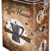 Nostalgic-Art Contenitori da caffè retrò Coffee House – Idea Regalo per la Cucina, Metallo, Design Vintage, 1,3 L 31103 - immagine 4