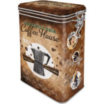 Nostalgic-Art Contenitori da caffè retrò Coffee House – Idea Regalo per la Cucina, Metallo, Design Vintage, 1,3 L 31103