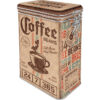 Nostalgic-Art Contenitori da caffè retrò, Coffee Sack – Idea regalo per la cucina, Scatola di latta con coperchio salva aroma, Design vintage, 1,3 L 31120
