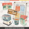 Nostalgic-Art Contenitori da caffè retrò Cacao Addicted – Idea Regalo per Amanti della Nostalgia, con Coperchio Salva Aroma, Design Vintage, 1,3 L 31114 - immagine 7