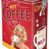 Nostalgic-Art Contenitori da caffè retrò Hot Coffee Now – Idea Regalo per la Cucina, Scatola di Latta con Coperchio Salva Aroma, Design Vintage, 1,3 L 31126 - immagine 2