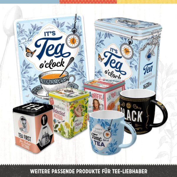Nostalgic-Art Contenitori da tè retrò, 1,3 l, Classic Tea – Idee regalo per amanti della tè, scatola con coperchio salva aroma, design vintage 31130 - immagine 6