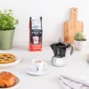 Bialetti Caffettiera Moka Induction, 2 Tazze (100 ml), Adatta a Tutti i piani cottura, Design Elegante, Nero - immagine 4