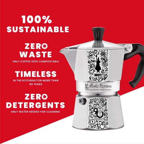Bialetti Moka Express con sacca, Alluminio - immagine 4
