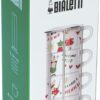 Bialetti - Set 4 Tazzine Espresso Italia per Cappuccino, Impilabili con Supporto in Metallo - immagine 2