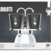 Bialetti Mini Express Induction Caffettiera, Alluminio, Nero, 2 Tazze - immagine 4