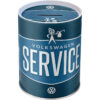 Nostalgic-Art retrò Volkswagen – Service – Idea Regalo per Amanti del Vintage, Salvadanaio in Metallo, Scatola dei Soldi lamiera, 1 L 31016