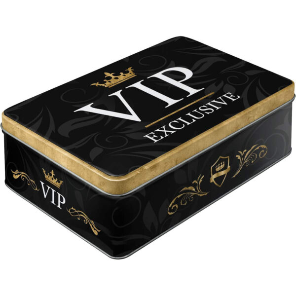 Nostalgic-Art Contenitori di Latta retrò Piatti VIP Exclusive – Idea Regalo per Amanti della Nostalgia, Scatola con Coperchio, Design Vintage, 2,5 l 30729