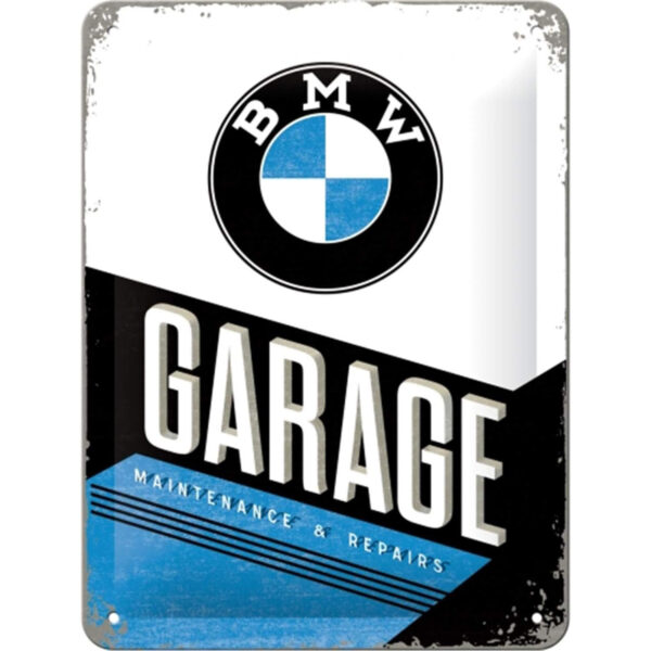 Nostalgic-Art Targa retrò, 15 x 20 cm, USA – BMW – Garage –  – Idee Regalo per Amanti del Vintage, in Metallo, Design Vintage 26212