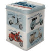 Nostalgic-Art Scatola da tè retrò Vespa – Model Chart - Idea regalo per gli appassionati del tè, contenitore per tè sfuso e bustine da tè, design vintage, 100 g  31305