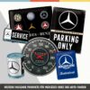 Nostalgic-Art retrò Mercedes-Benz – Service – Idea Regalo per Amanti del Vintage, Salvadanaio in Metallo, Scatola dei Soldi lamiera, 1 L 31020 - immagine 4