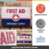 Nostalgic-Art Contenitori di Latta retrò Piatti First Aid Blue – Idea Regalo per Amanti della Nostalgia, Scatola con Coperchio, Design Vintage, 2,5 l 30721 - immagine 3