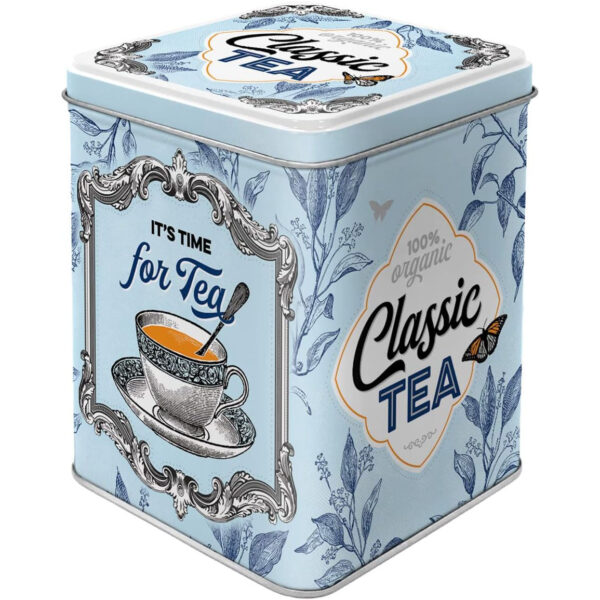 Nostalgic-Art Scatola da tè retrò Classic Tea - Idea regalo per gli appassionati del tè, contenitore per tè sfuso e bustine da tè, design vintage, 100 g  31302