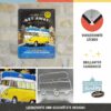 Nostalgic-Art Targa retrò, 15 x 20 cm, Bulli T1 – Let's Get Away Night – Idee Regalo per Amanti del Vintage, in Metallo, Design Vintage 26251 - immagine 3