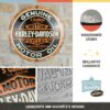Nostalgic Art Targa Harley-Davidson – Genuine Motor Oil – Acciaio, Multicolore, Ø 35 cm 25103 - immagine 3