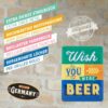 Nostalgic-Art Targa retrò, 15 x 20 cm, Wish You Were Beer – Idee Regalo per Amanti del Vintage, in Metallo, Design Vintage 26229 - immagine 4