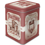 Nostalgic-Art Scatola da tè retrò Ape - Tea Time - Idea regalo per gli appassionati d'Italia, contenitore per tè sfuso e bustine da tè, design vintage, 100 g  31316