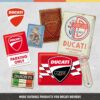 Nostalgic-Art Targa retrò, 15 x 20 cm, Ducati – Cilindrata 60 Pin Up – Idee Regalo per Amanti del Vintage, in Metallo, Design Vintage 26312 - immagine 4
