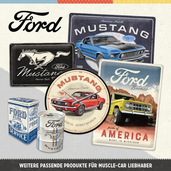 Nostalgic Art Targa Ford Truck Garage, Acciaio, Multicolore, 40x30  cm 23323 - immagine 4